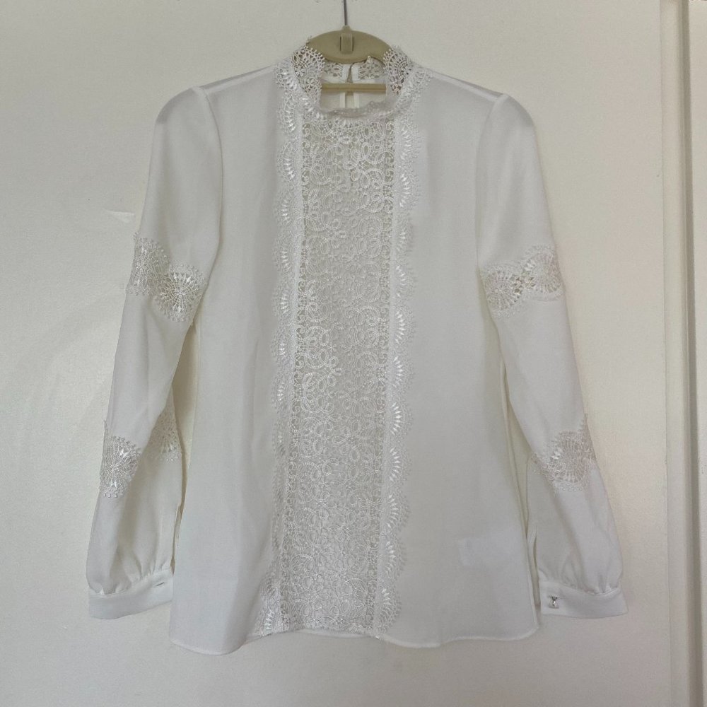 BNWT White Lacey Blouse
